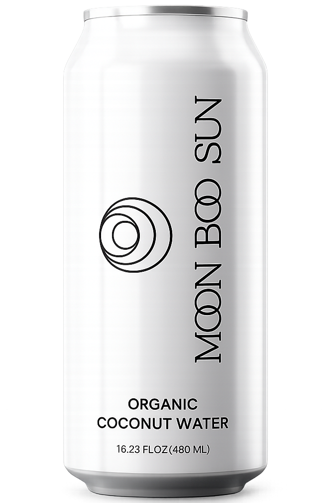 Moon Boo Sun 100% Organic Coconut Water (12 Cans)