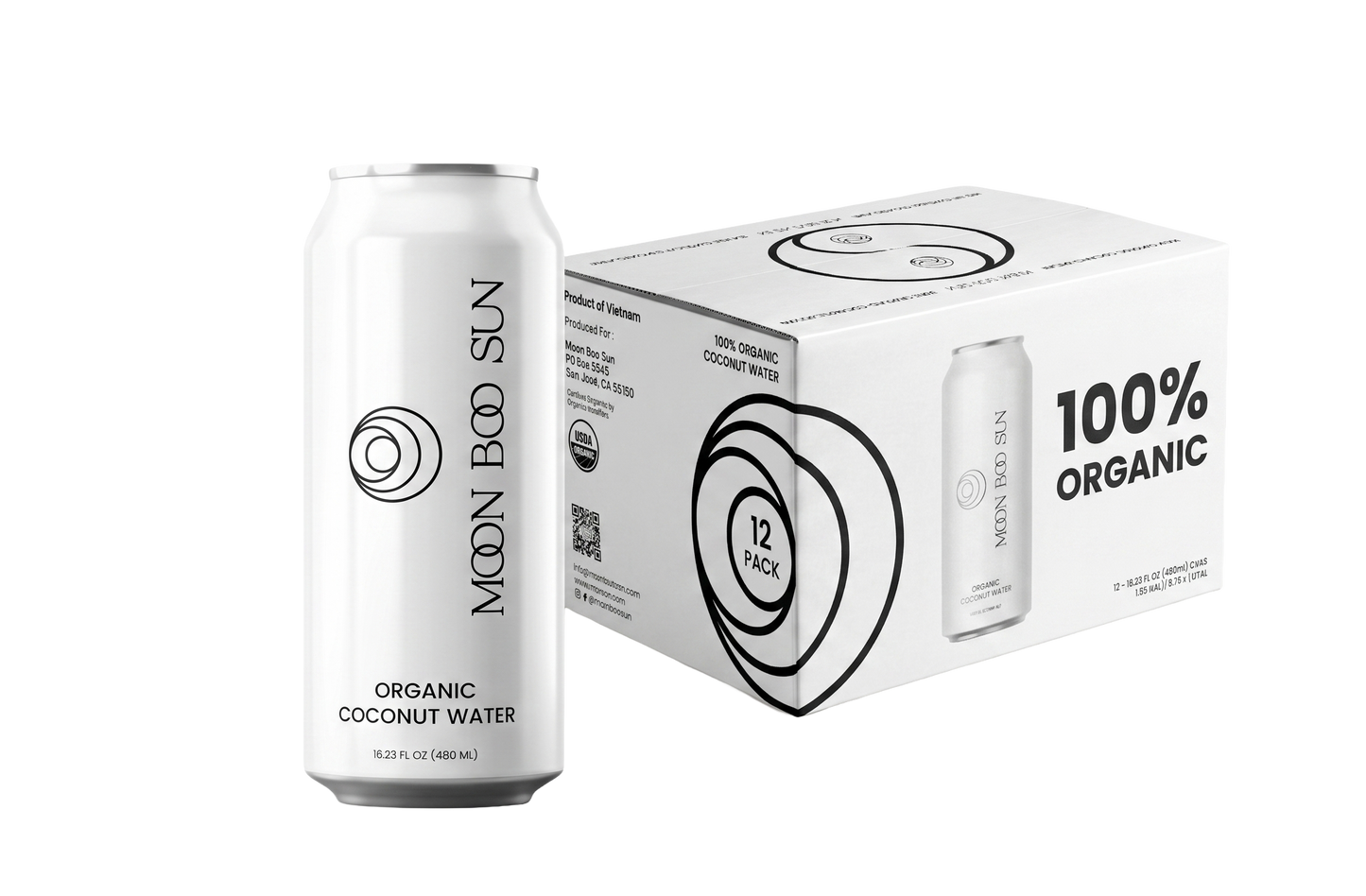Moon Boo Sun 100% Organic Coconut Water