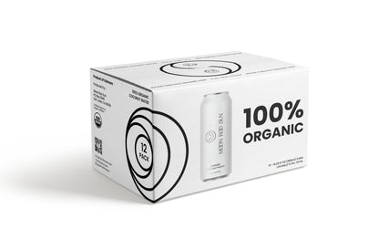 100% Organic Coconut Water - 12 x 480 ml